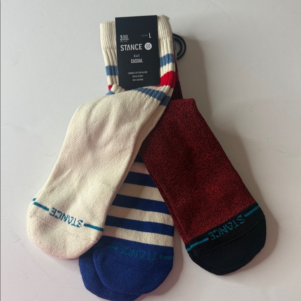 Stance Youth Large Socks 3 Pairs